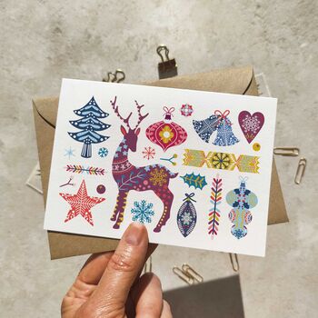 Scandinavian Christmas Cards And Envelopes Set Of Eight, 6 of 10