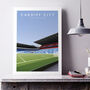 Cardiff City Stadium Poster, thumbnail 1 of 8