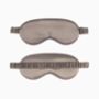 Warm Grey Colour Mulberry Silk Eye Mask, thumbnail 1 of 3