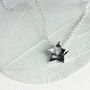 Hammered Star Necklace On A Personalised Gift Card, thumbnail 2 of 10