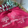 Winter Fox Linen Tea Towel, thumbnail 2 of 7