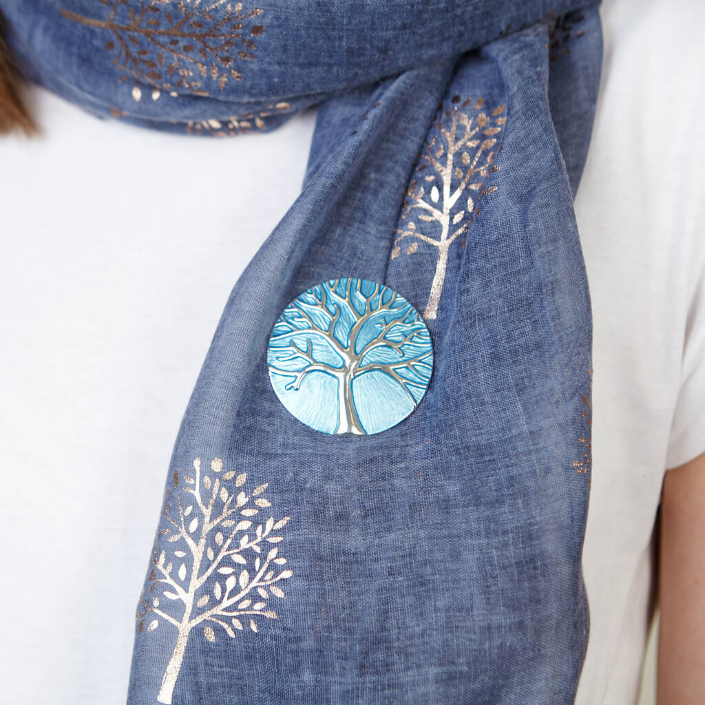 house of tweed tree of life scarf