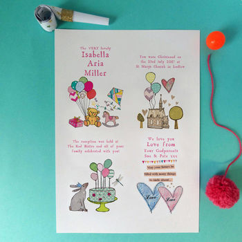 Personalised Christening Story Print, 5 of 9