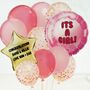 Personalised New Baby Girl Balloon Card, thumbnail 6 of 7
