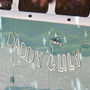 Mirror Silver Letter Bunting, thumbnail 1 of 3
