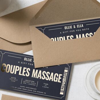 Personalised Couples Spa Day Massage Gift Voucher, 6 of 9