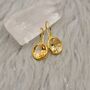 Citrine Earrings, Sterling Silver Gold Earrings, thumbnail 5 of 11