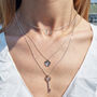 Diamond Four Leaf Clover Necklace – Silver/Gold Vermeil, thumbnail 4 of 8