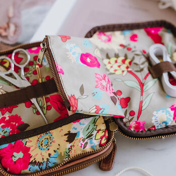 Leather Knitting Needle And Crochet Hook Organiser, 6 of 9
