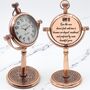 Personalised 7th Anniversary Gift Copper Desk Clock, thumbnail 1 of 12