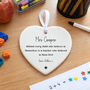 Personalised Thank You Teacher Porcelain Heart Keepsake, thumbnail 4 of 4