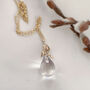 Willow Twig Necklace With Crystal Quartz, thumbnail 3 of 4