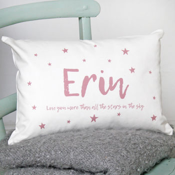 Personalised Star Name Cushion, 2 of 3