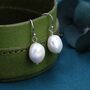 Genuine Baroque Pearl Drop Hook Earrings, thumbnail 1 of 10