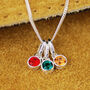 Personalised Sterling Silver Family Birthstone Necklace, thumbnail 5 of 9