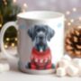 Personalised Great Dane In Christmas Jumper Mug C, thumbnail 1 of 2