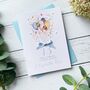 Personalised 13th Birthday Card, Blue Balloon Design, thumbnail 3 of 5