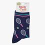 Tennis Bamboo Socks Women's Navy Blue, thumbnail 4 of 4