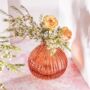 Round Fluted Glass Vase, thumbnail 3 of 6