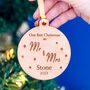 Newlywed's First Christmas Decoration Personalised, thumbnail 2 of 5