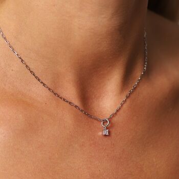 April Birthstone Necklace, 9 of 9