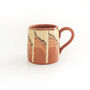 Large Ceramic Tea Coffee Mug In Green And Beige, thumbnail 5 of 5