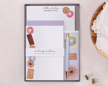 A5 Personalised Children's Stationery Set Gift With Biscuit Design, 4 of 9