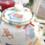 Six Cup Teapot In Beach Hut Design, thumbnail 9 of 9