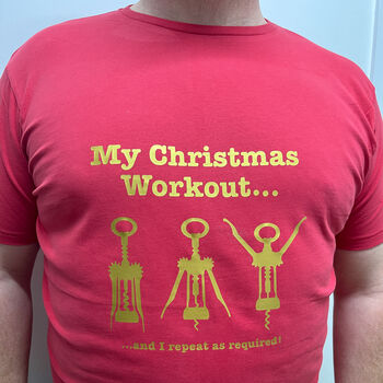 Christmas Workout T Shirt, 8 of 9