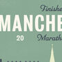 Personalised Manchester Marathon Print, Unframed, thumbnail 3 of 4