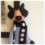 Artist Andy Handmade Raccoon Felt Art Doll Warhol, thumbnail 1 of 4