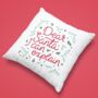 “Dear Santa, I Can Explain” Christmas Cushion, thumbnail 1 of 4