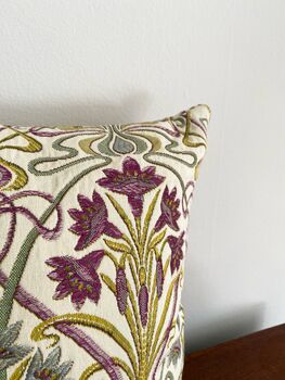 Mini Tiffany Mulberry Tapestry 14' Cushion, 4 of 4