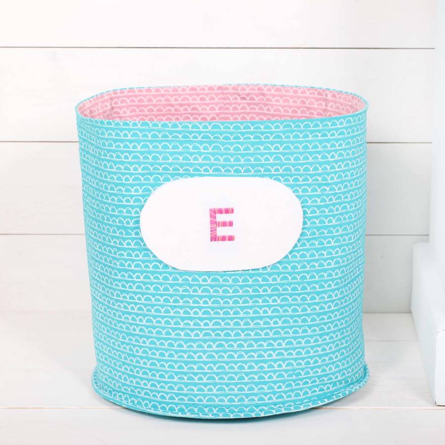 Personalised Children Room Storage Basket By Red Berry Apple