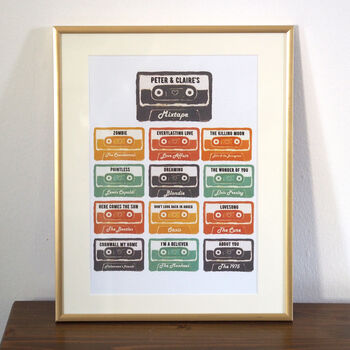 Personalised Mixtape Print For Couple, 2 of 3