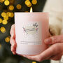 Best Friend Gift Personalised Friendship Letter Candle, thumbnail 1 of 10