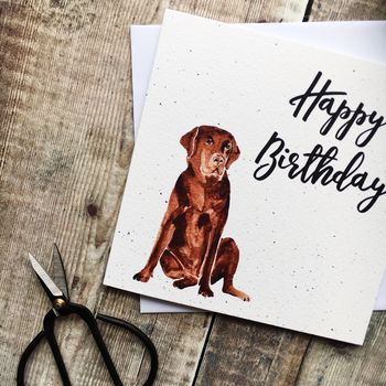 Happy Birthday Labrador Card, 3 of 4