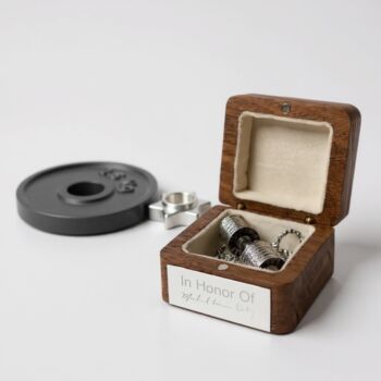 Personalised Oversized Dumbbell Necklace, 3 of 7