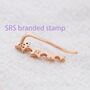 Sterling Silver Cz Star Crawler Earrings, thumbnail 8 of 12