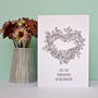 Personalised Engagement Rose Heart Card, thumbnail 2 of 3