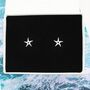 Blue Zircon Starfish Earrings, thumbnail 1 of 2