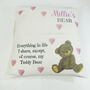 Personalised Childs Cushion With Teddy Bear, thumbnail 3 of 9