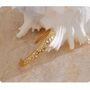 Monaco D'or Gold Crystal Love Heart Stone Pavé Charm Gift Bangle, thumbnail 3 of 4