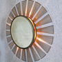 Harmonia Antique Copper Sunburst Rays Light Wall Mirror, thumbnail 2 of 4