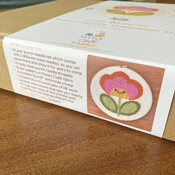 'Bloom' Punch Needle Embroidery Craft Kit, 9 of 9