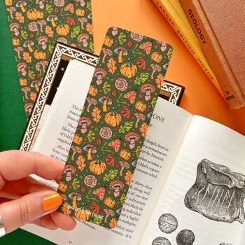 Green Autumn Pattern Bookmark, 2 of 2