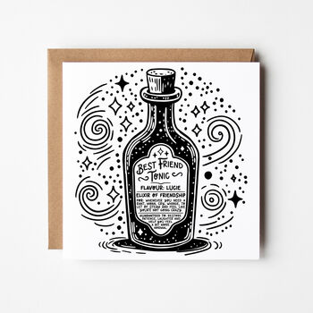 Best Friend Tonic Card – Funny Support/Thank You Card, 2 of 6