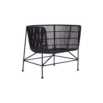 Cocoon Black Rattan Chair, 3 of 8