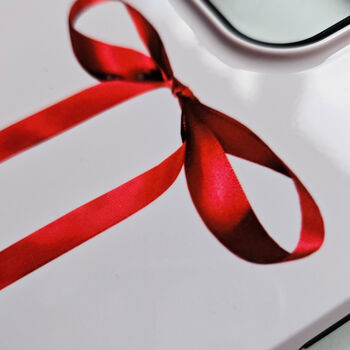 Red Ribbon Personalised Phone Case, 3 of 6