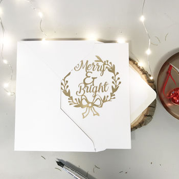 Luxury Gold Papercut Christmas Card, 4 of 11